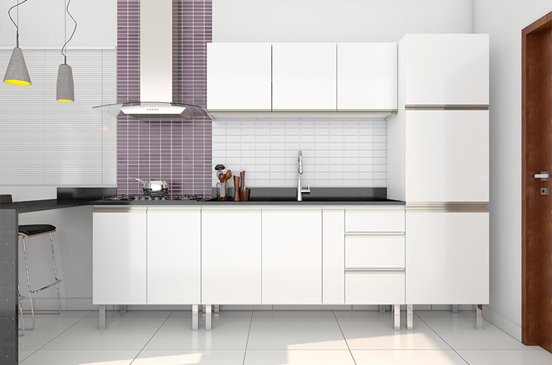 Blog Cozimax dicas para decorar cozinha e diferenciar da lavanderia do apartamento cozinha estilo americana com Gaia Flat