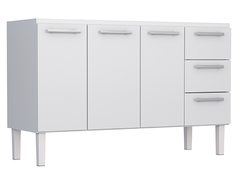 Gabinete de Cozinha em Aço Cozimax Vênus Flat 150 Branco