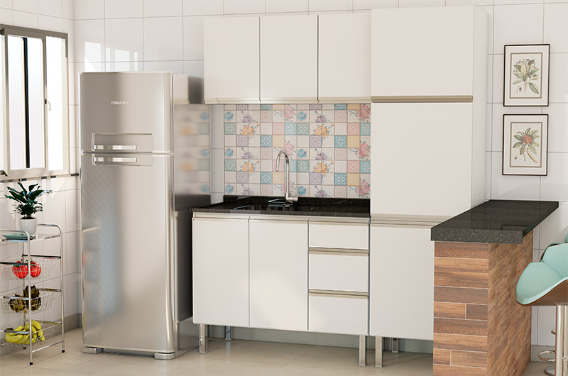 Blog Cozimax Como decorar cozinha e diferenciá-la da lavanderia do apartamento