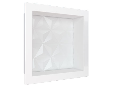 Nicho em Mármore Sintético Cozimax Medida 30 x 30 cor Branco