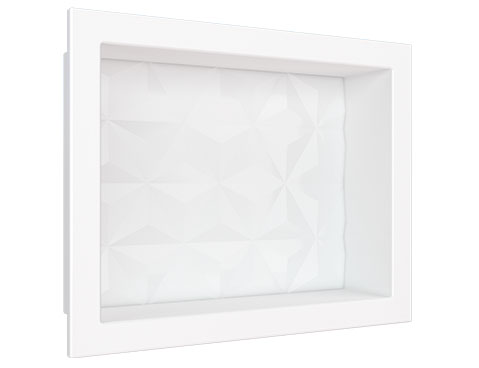 Nicho em Mármore Sintético Cozimax Medida 40 x 30 cor Branco