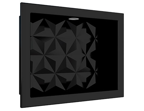 Nicho em Mármore Sintético Cozimax Medida 40 x 30 cor Preto com Led