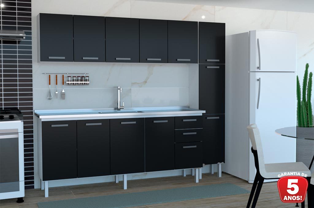 Cozinha em Aço Eros Flat Cozimax