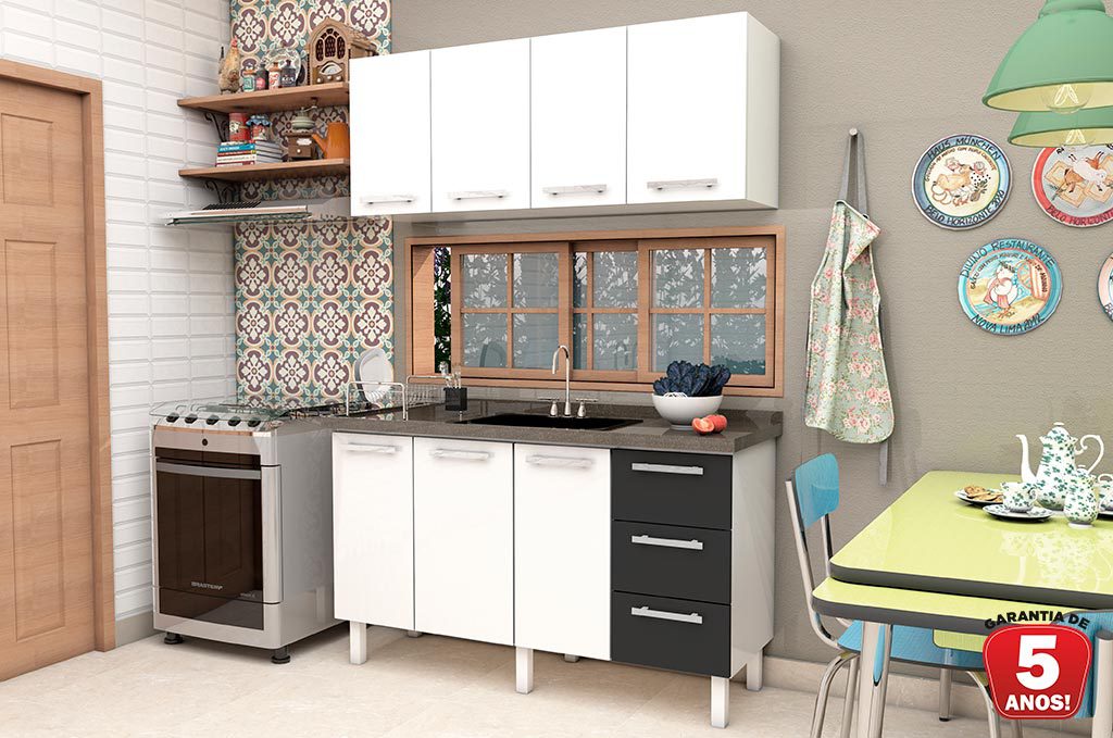 Cozinha em Aço Vênus Flat Cozimax