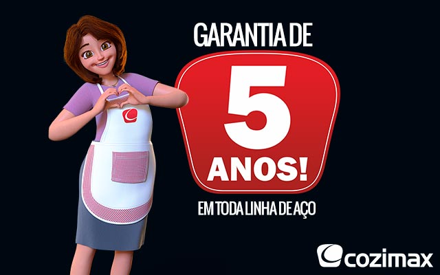 Garantia de 5 Anos em toda linha de Móveios de Aço Cozimax Móveis