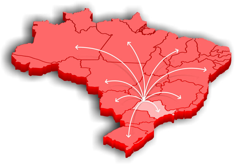 Cozimax Móveis presença em todo território nacional