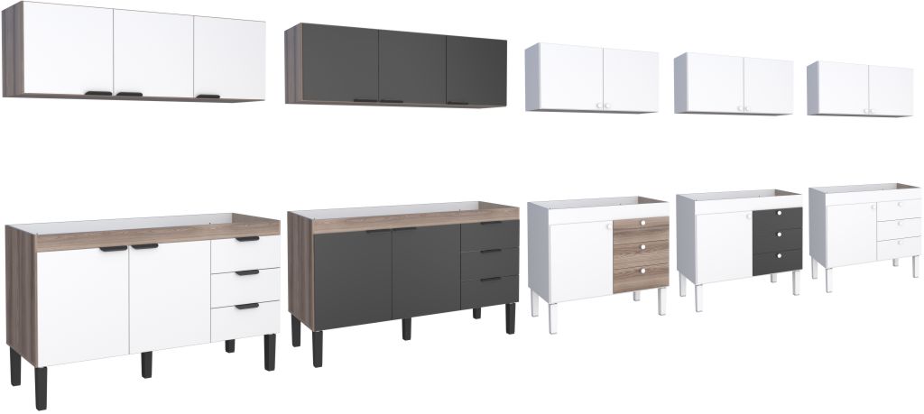 Linha de Cozinhas Madeira Cozimax Móveis